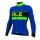 2016 ALE BERING Radtrikot Langarm-BLAU Grün FLUO Radtrikot De