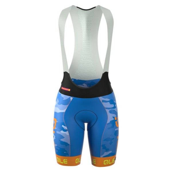 2016 Damen Ale Graphics PRR Camo-blau Kurz Trägerhose Radtrikot De