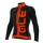 2016 ALE ARCOBALENO Radtrikot Langarm-Schwarz ORANGE FLUO Radtrikot De