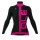 2016 ALE ARCOBALENO Damen Radtrikot Langarm-PINK FLUO Radtrikot De