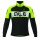 2016 ALE EXCEL WEDDELL Radtrikot Langarm-Schwarz GELB FLUO Radtrikot De