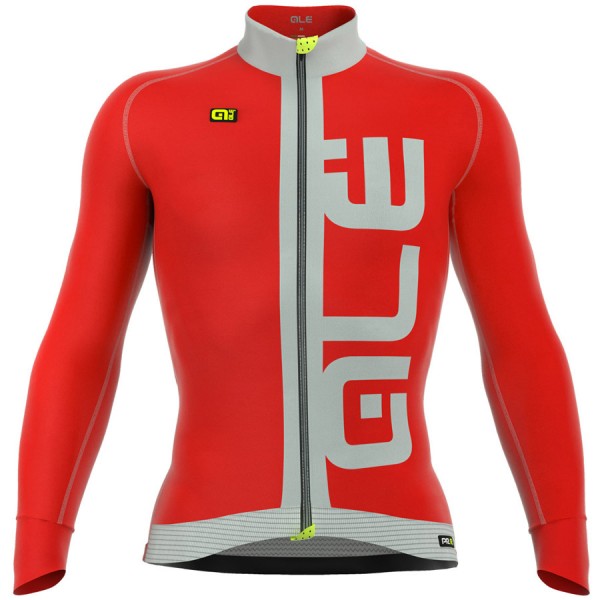 2016 ALE PRR ARCOBALENO Radtrikot Langarm-ROT GREY Radtrikot De