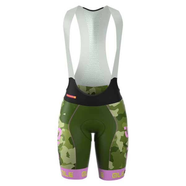 2016 Damen Ale Graphics PRR Camo-Grün Kurz Trägerhose Radtrikot De