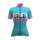 2016 Damen Ale Graphics PRR Bermuda-Turquoise Radtrikot Kurzarm Radtrikot De