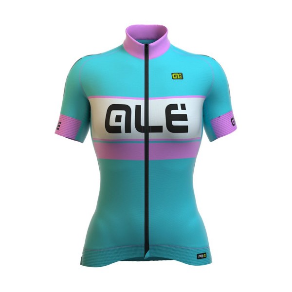 2016 Damen Ale Graphics PRR Bermuda-Turquoise Radtrikot Kurzarm Radtrikot De