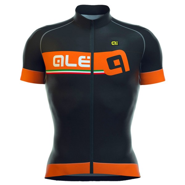 2016 ALE FORMULA 1.0 ADRIATICO Radtrikot Kurzarm -Schwarz ORANGE Radtrikot De