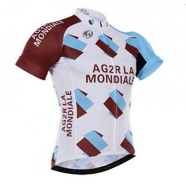 2016 Ag2r La Mondiale Radtrikot Kurzarm Radtrikot De
