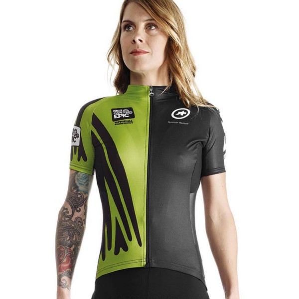 2016 Assos Grün Schwarz Radtrikot Kurzarm Damen Radtrikot De 2016 Assos Grün Schwarz Radtrikot Kurzarm Damen Radtrikot De