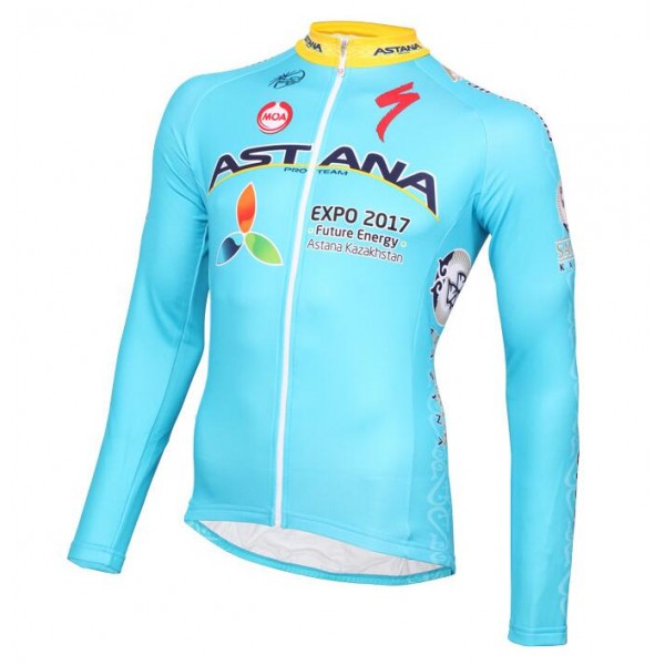 2016 ASTANA PRO TEAM Fahrradtrikot Langarm Radtrikot De