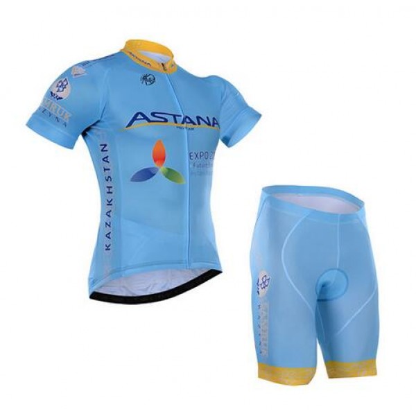 2016 Astana Radbekleidung Radtrikot Kurzarm und Fahrradhosen Kurz 02 Radtrikot De