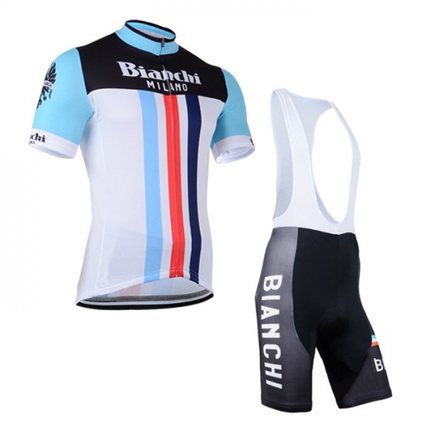 2016 Bianchi Fahrradbekleidung Satz Fahrradtrikot Kurzarm Trikot und Kurz Trägerhose Radtrikot De