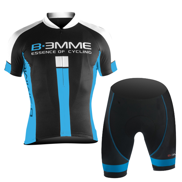 2016 Biemme schwarz blau fahrradbekleidung Radtrikot Kurzarm und Fahrradhosen Kurz Radtrikot De