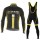 2016 Biemme schwarz YELLOW Fahrradbekleidung Langarm Radtrikot und Trägerhosen Set Radtrikot De