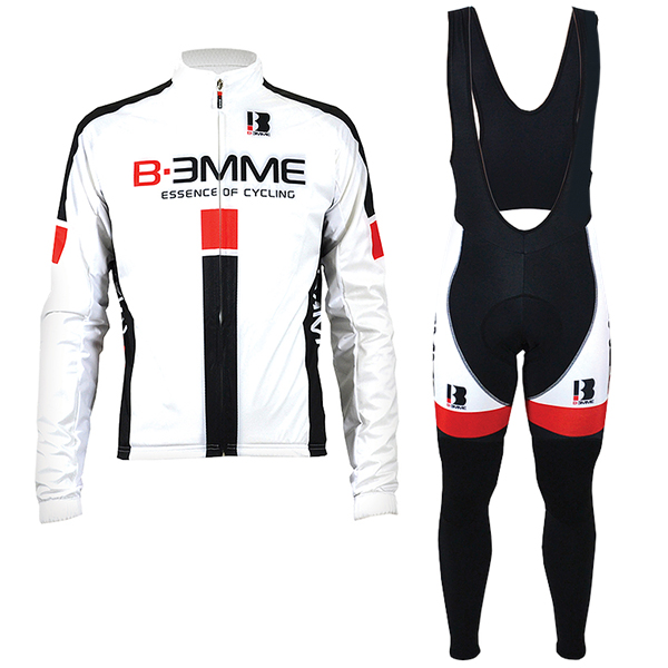 2016 Biemme Weiß rot Fahrradbekleidung Langarm Radtrikot und Trägerhosen Set Radtrikot De