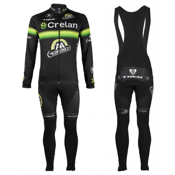 2016 Crelan-AA Drink Schwarz Fahrradbekleidung Satz Radtrikot Langarm+Lang Trägerhose Radtrikot De 2016 Crelan-AA Drink Schwarz Fahrradbekleidung Satz Radtrikot Langarm+Lang Trägerhose Radtrikot De