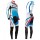 2016 Cube Teamline Weiß-Blau thermisch Fahrradbekleidung Satz Radtrikot Langarm+Lang Trägerhose Radtrikot De