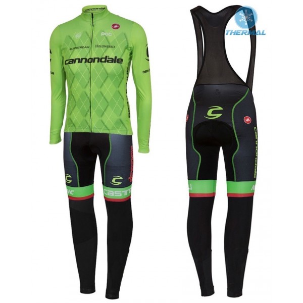 2016 Cannondale Team Grün Pro thermisch Fahrradbekleidung Satz Radtrikot Langarm+Lang Trägerhose Radtrikot De 2016 Cannondale Team Grün Pro thermisch Fahrradbekleidung Satz Radtrikot Langarm+Lang Trägerhose Radtrikot De