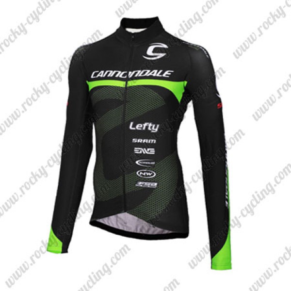 2016 Team Cannondale Winter Fahrradtrikot Langarm Schwarz Grün Radtrikot De 2016 Team Cannondale Winter Fahrradtrikot Langarm Schwarz Grün Radtrikot De