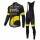 2016 Direct Energie Fahrradbekleidung Radtrikot Satz Langarm und Lange Trägerhose Radtrikot De