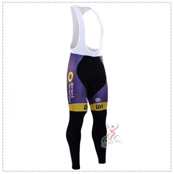 2016 Direct Energie purple Lang Trägerhose Radtrikot De