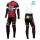 2016 Etixx-Quick Step TDF Ausgabe Rot thermisch Fahrradbekleidung Satz Radtrikot Langarm+Lang Trägerhose Radtrikot De