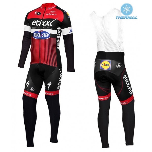 2016 Etixx-Quick Step TDF Ausgabe Rot thermisch Fahrradbekleidung Satz Radtrikot Langarm+Lang Trägerhose Radtrikot De 2016 Etixx-Quick Step TDF Ausgabe Rot thermisch Fahrradbekleidung Satz Radtrikot Langarm+Lang Trägerhose Radtrikot De