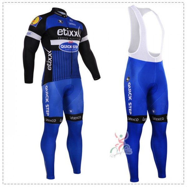2016 ETIXX-QUICK STEP Fahrradbekleidung Radtrikot Satz Langarm und Lange Trägerhose Radtrikot De 2016 ETIXX-QUICK STEP Fahrradbekleidung Radtrikot Satz Langarm und Lange Trägerhose Radtrikot De