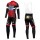 2016 Etixx-Quick Step TDF Ausgabe Rot Fahrradbekleidung Satz Radtrikot Langarm+Lang Trägerhose Radtrikot De
