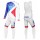 2016 Team FDJ Weiß Fahrradbekleidung Satz Radtrikot Langarm+Lang Trägerhose Radtrikot De