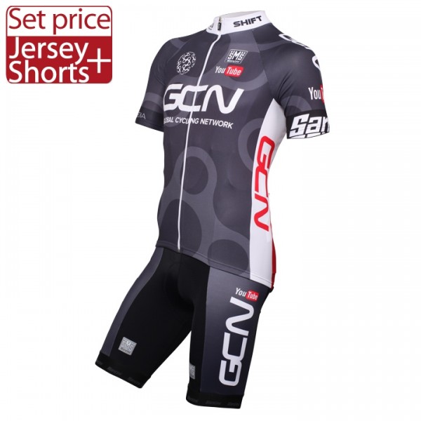2016 GLOBAL CYCLING NETWORK Radbekleidung Radtrikot Kurzarm und Fahrradhosen Kurz Radtrikot De