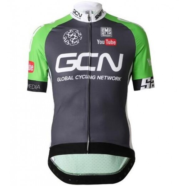 2016 GCN GLOBAL CYCLING NETWORK Radtrikot Kurzarm Grün Radtrikot De
