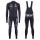 2016 GCN Sleek H20 Schwarz Fahrradbekleidung Satz Radtrikot Langarm+Lang Trägerhose Radtrikot De