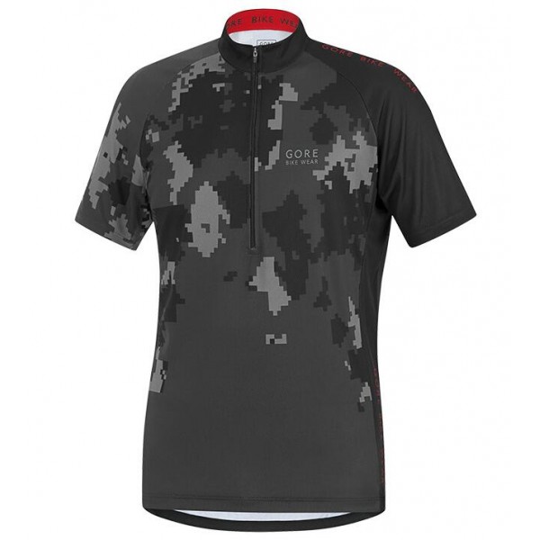 2016 GORE Element Digit Camo anthracite grau Radtrikot Kurzarm Radtrikot De 2016 GORE Element Digit Camo anthracite grau Radtrikot Kurzarm Radtrikot De
