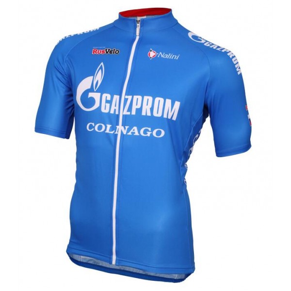 2016 Nalini Gazprom-Rusvelo Colnago Fahrradbekleidung Kurzarm Radtrikot Radtrikot De