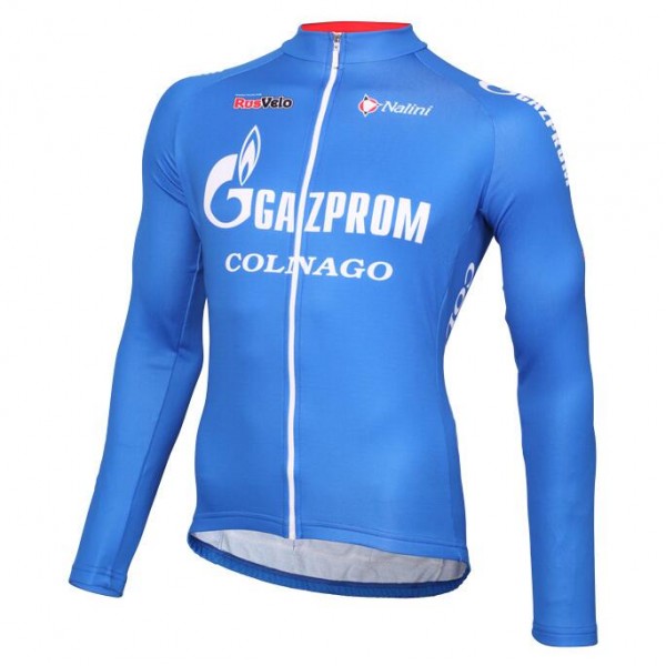 2016 Gazprom-Rusvelo Fahrradtrikot Langarm Radtrikot De