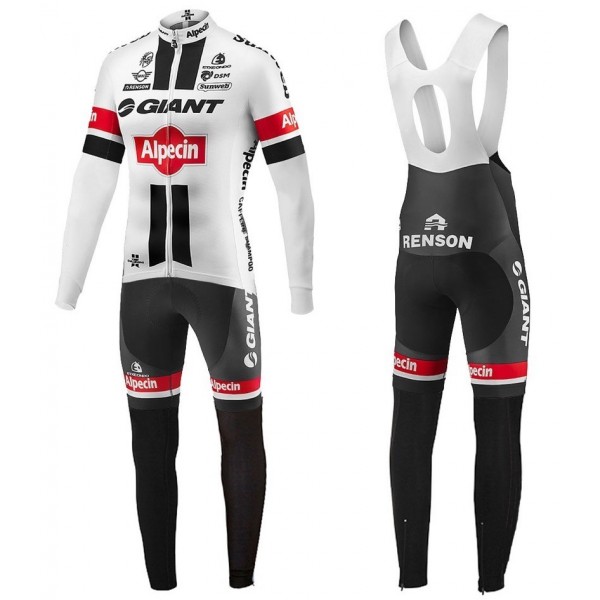 2016 Giant Alpecin TDF Ausgabe Weiß Fahrradbekleidung Satz Radtrikot Langarm+Lang Trägerhose Radtrikot De 2016 Giant Alpecin TDF Ausgabe Weiß Fahrradbekleidung Satz Radtrikot Langarm+Lang Trägerhose Radtrikot De