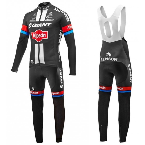 2016 Team Giant-Alpecin Fahrradbekleidung Satz Radtrikot Langarm+Lang Trägerhose Radtrikot De 2016 Team Giant-Alpecin Fahrradbekleidung Satz Radtrikot Langarm+Lang Trägerhose Radtrikot De