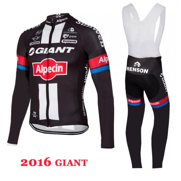 2016 Giant Fahrradbekleidung Radtrikot Satz Langarm und Lange Trägerhose Radtrikot De 2016 Giant Fahrradbekleidung Radtrikot Satz Langarm und Lange Trägerhose Radtrikot De