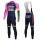 2016 Lampre Merida Fahrradbekleidung Satz Radtrikot Langarm+Lang Trägerhose Radtrikot De