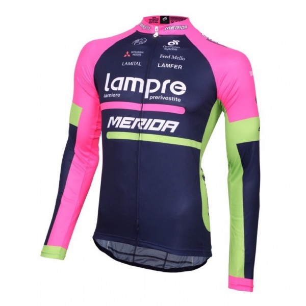 2016 Lampre Merida Radtrikot Langarm Radtrikot De