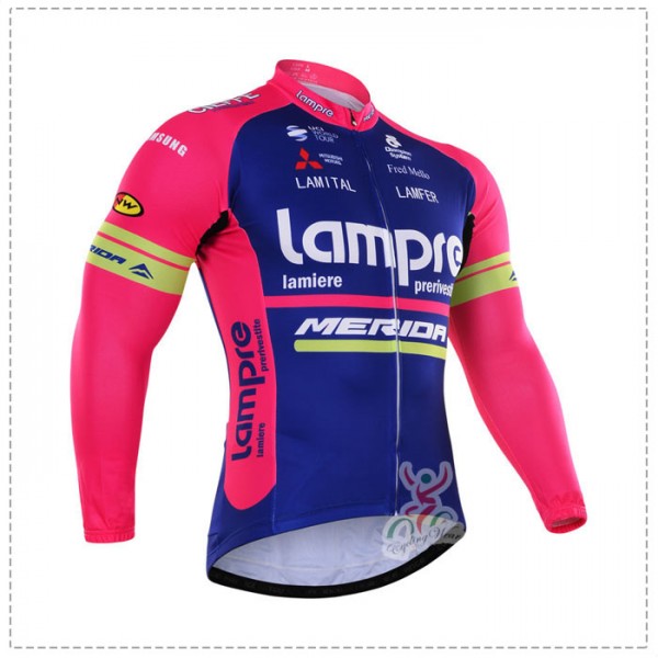 2016 Lampre Merida Fahrradtrikot Langarm Radtrikot De