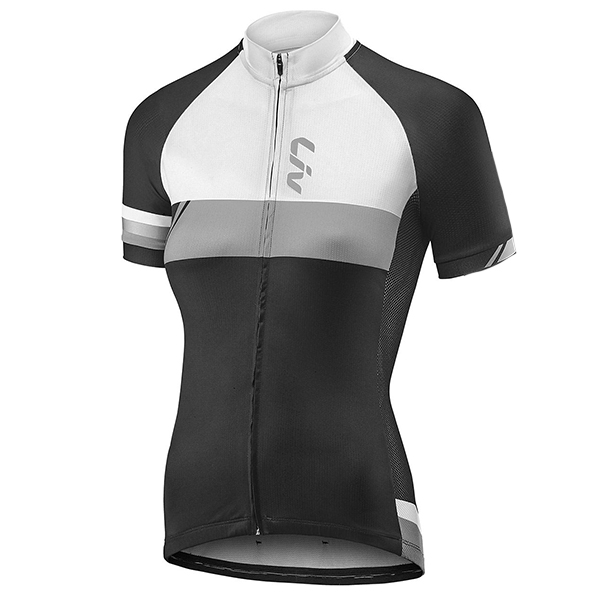 2016 Liv Damen Radtrikot Langarm schwarz Weiß Radtrikot De 2016 Liv Damen Radtrikot Langarm schwarz Weiß Radtrikot De