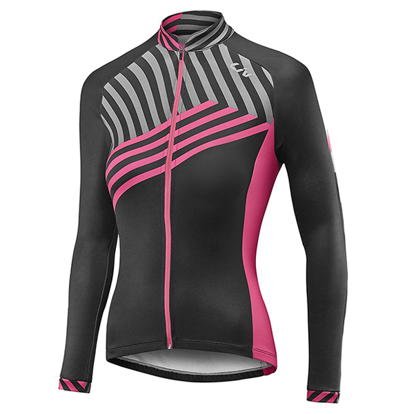 2016 Liv Damen Radtrikot Langarm paars schwarz Radtrikot De 2016 Liv Damen Radtrikot Langarm paars schwarz Radtrikot De