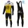 2016 Lotto-Jumbo Gelb thermisch Fahrradbekleidung Satz Radtrikot Langarm+Lang Trägerhose Radtrikot De