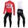 2016 Lotto Soudal Rot Fahrradbekleidung Satz Radtrikot Langarm+Lang Trägerhose Radtrikot De
