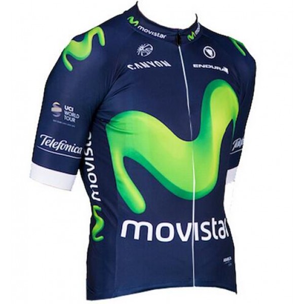 2016 Movistar Fahrradbekleidung Kurzarm Radtrikot Radtrikot De