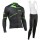 2016 Northwave Grün Schwarz Fahrradbekleidung Langarm Radtrikot und Trägerhosen Set Radtrikot De