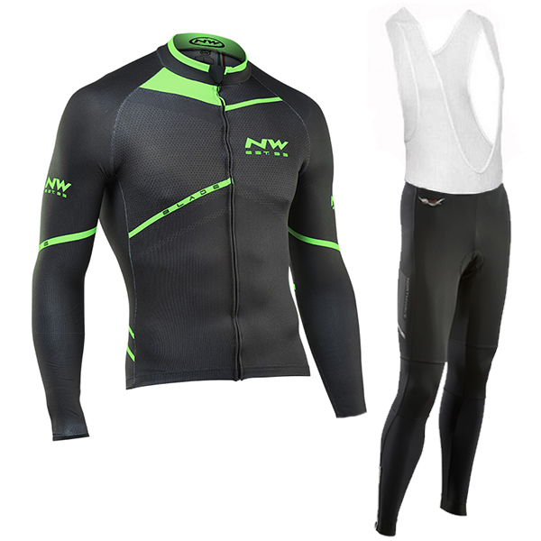 2016 Northwave Grün Schwarz Fahrradbekleidung Langarm Radtrikot und Trägerhosen Set Radtrikot De 2016 Northwave Grün Schwarz Fahrradbekleidung Langarm Radtrikot und Trägerhosen Set Radtrikot De