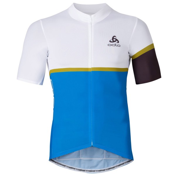 2016 Odlo Kamikaze Weiß blau Fahrradbekleidung Kurzarm Radtrikot Radtrikot De