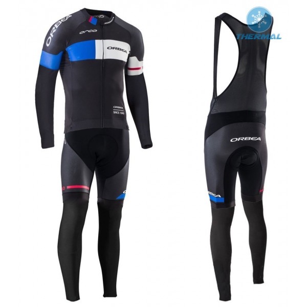 2016 Orbea Team Pro Schwarz-Blau thermisch Fahrradbekleidung Satz Radtrikot Langarm+Lang Trägerhose Radtrikot De 2016 Orbea Team Pro Schwarz-Blau thermisch Fahrradbekleidung Satz Radtrikot Langarm+Lang Trägerhose Radtrikot De